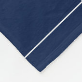 レイクハウス航海のいかりダークブルーファミリー フリースブランケット (角)