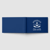 レイクハウス航海のファミリーいかりオアーズネイビーブルー ゲストブック (全面)