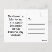 レイクハバスウィークエンド ポストカード (裏面)