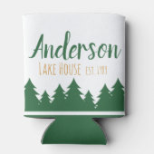 レイクハパーソナライズされたウス&パインツリーズクーラーボックス 缶クーラー (裏面)