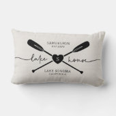 レイクハモダンウススクリプト素朴ウッド ランバークッション (裏面)