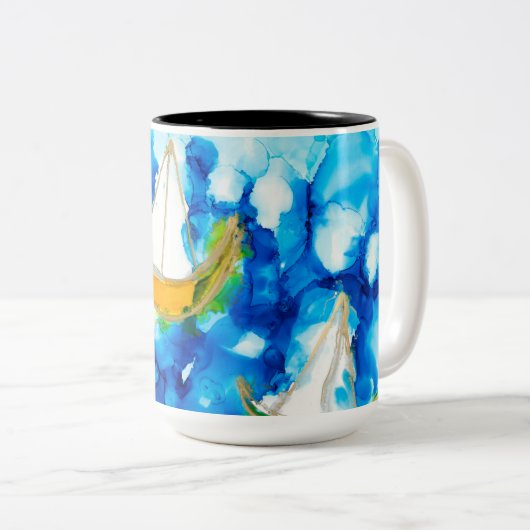 レイクハリエットがロビチュードソウルズマ絵を描グをセイルズ ツートーンマグカップ (正面右)