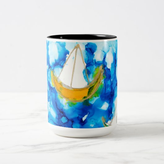 レイクハリエットがロビチュードソウルズマ絵を描グをセイルズ ツートーンマグカップ (中央)