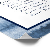 レイクハーバーフォグ結婚ズ | 12テーブル座席表 ポスター (角)