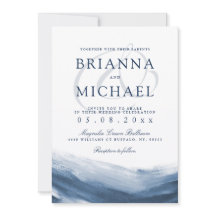 レイクハーバー朝の結婚式招待状