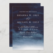 レイクハーバー深い結婚式招待状 招待状 (正面/裏面)