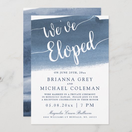 レイクハーバー・フォグ | 私たちは逃げちゃいました 招待状 (正面/裏面)