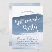 レイクハーバー フォグ | 退職パーティー招待状 招待状 (正面/裏面)
