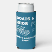 レイクバチェラーボーツアンドブロスカスタムバチュラーパーティ スリム缶クーラー (Seltzer正面)
