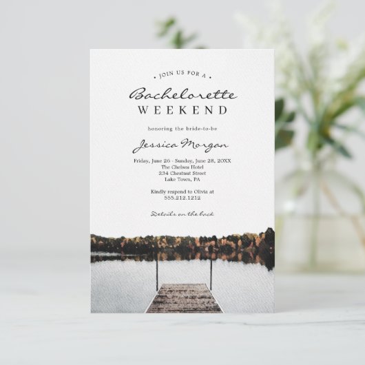 レイクバチェロレッテウィークエンドの旅程招待状 招待状 (スタンド正面)