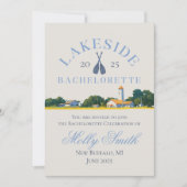 レイクバチェロレッテウィークエンドブルー航海の旅程 招待状 (正面)