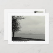 レイクバラトンシーナリーb&w ポストカード (正面/裏面)