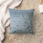 レイクバード"湖へようこそ"枕 クッション (ブランケット)