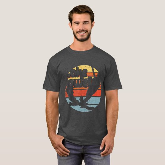 レイクパウエルアリゾナウォータースキーレトロヴィンテージ Tシャツ (正面フル)