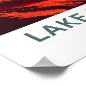 レイクパウエルアリゾナトラベルプリント ポスター (角)