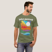 レイクパウエルアリゾナヴィンテージ自然デザイン Tシャツ (正面フル)