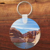 レイクパウエルページアリゾナ貯水池の風景 キーホルダー (正面)