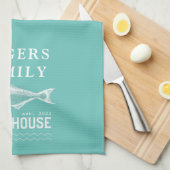 レイクパーソナライズされたハウス キッチンタオル (四つ折り)