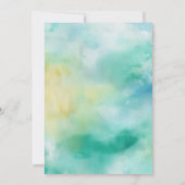 レイクヒルズシルボーツウォーターカラー結婚自然 招待状 (裏面)