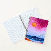 レイクビスタ上空のピンクの夕日 ノートブック (内部)