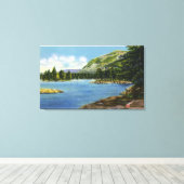 レイクビューオブエレファントマウンテン キャンバスプリント (インサイチュ (ウッドフロア))