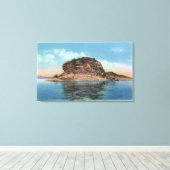 レイクビューオブザロックダーン キャンバスプリント (インサイチュ (ウッドフロア))