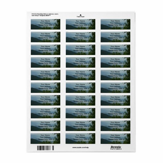 レイクビュー住所 シール (フルシート)