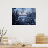 レイクビュー冬凍ってい撮影 ポスター (キッチン)