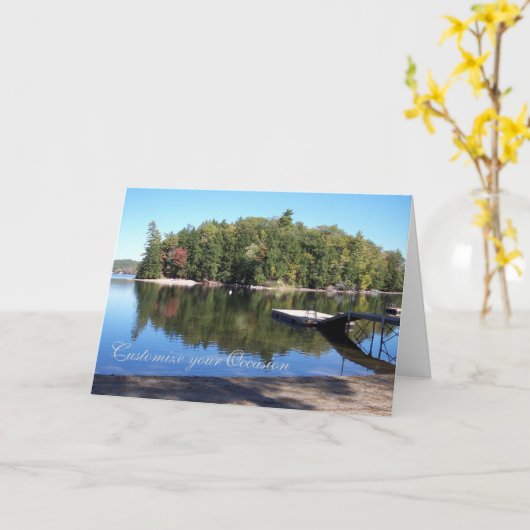 レイクビュー カード (黄色い花)