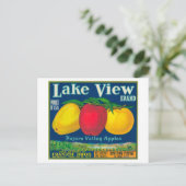 レイクビューApple Label - Watsonville, CA ポストカード (スタンド正面)