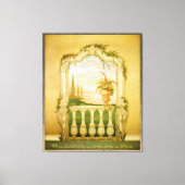 レイクビュ地中海のームラル キャンバスプリント (正面)