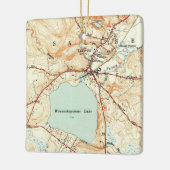 レイクビルCTヴィンテージの地図 セラミックオーナメント (左)