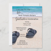 レイクビーチおもしろい卒業 招待状 (正面)