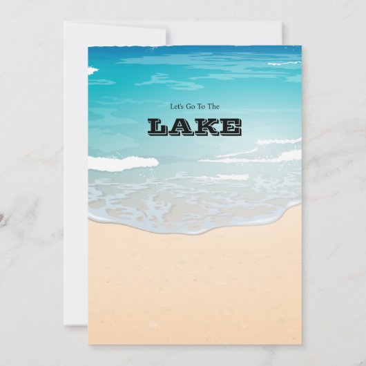 レイクビーチ卒業 招待状 (裏面)