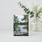 レイクビ実在ューエステート 名刺 (スタンド正面)