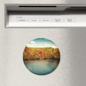 レイクフォレストツリーズウォーターモノグラムイニシャルマグネット マグネット (インサイチュ (食洗機))