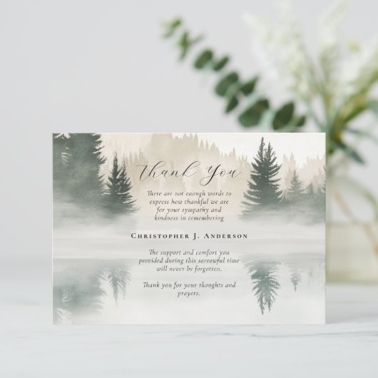 レイクフォレストフォト悔やみや弔慰葬祭記念碑 サンキューカード (スタンド正面)