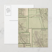 レイクフォレスト、エルジン、ウォーケガン、ウッドストック ポストカード (正面/裏面)