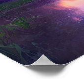 レイクフロントトワイライトインザフォレスト ポスター (角)