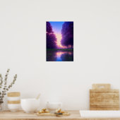 レイクフロントトワイライトインザフォレスト ポスター (キッチン)