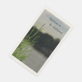 レイクフロントレイクビューグレー紙ゲストタオル (コーナー)