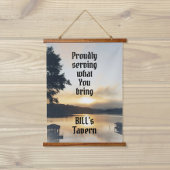 レイクフロント誇らしげに持ち帰るバー 吊り下げ型タペストリー