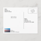 レイクフーロンピンクサンライズ考えるズオブユー ポストカード (裏面)