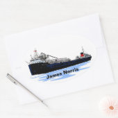 レイクフ素晴らしレイタージェームズノリス 楕円形シール (封筒)