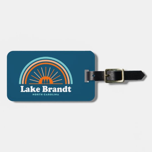 レイクブラントノースカロライナ虹 ラゲッジタグ (正面横)