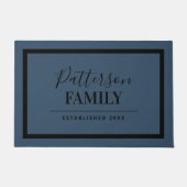 レイクブルーファミリーモノグラム ドアマット (正面)