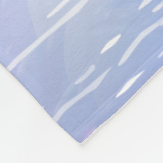 レイクブルー凍っていユニコーンプリンセスウィンターベッドルーム フリースブランケット (角)