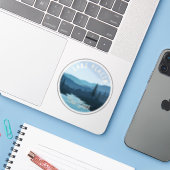 レイクプラシッド，ニューヨークの風景 シール (ノートパソコンとiPhone)