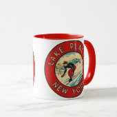 レイクプラシッド，ニューヨーク –  マグカップ (正面右)