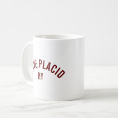 レイクプラシッド – NY Tシャツ コーヒーマグカップ (正面左)